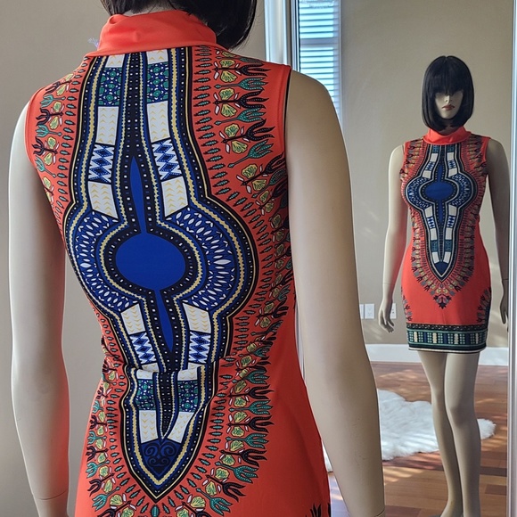 TRIBAL SUMMER DRESS - Picture 1 of 4